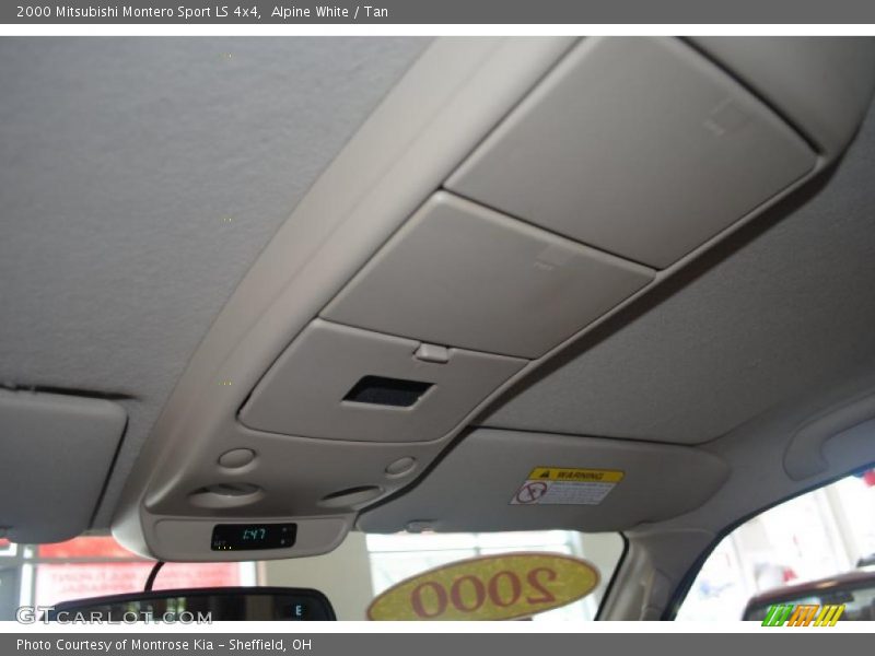 Alpine White / Tan 2000 Mitsubishi Montero Sport LS 4x4