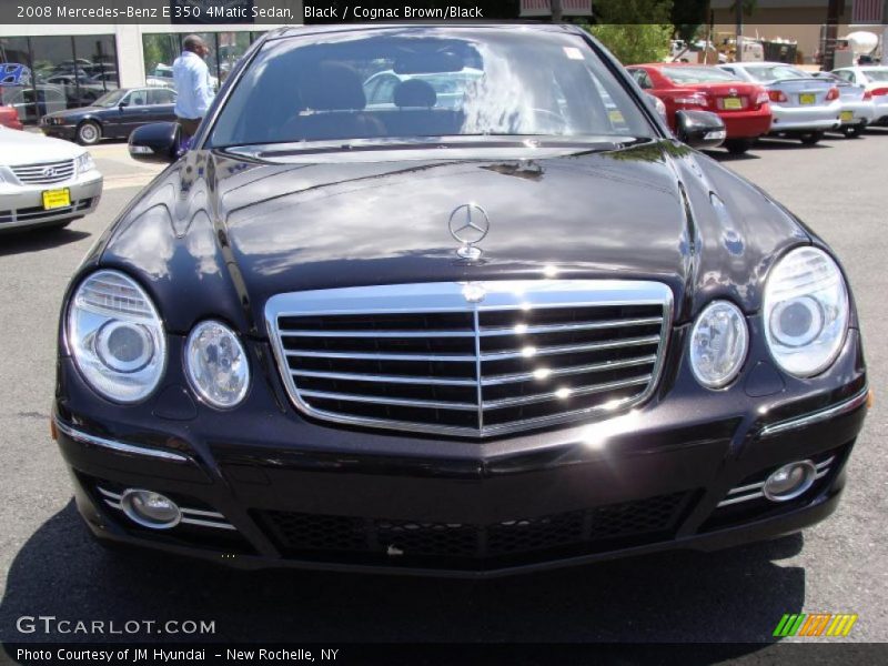 Black / Cognac Brown/Black 2008 Mercedes-Benz E 350 4Matic Sedan