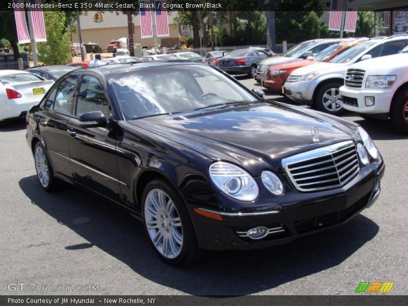 Black / Cognac Brown/Black 2008 Mercedes-Benz E 350 4Matic Sedan