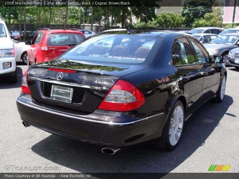 Black / Cognac Brown/Black 2008 Mercedes-Benz E 350 4Matic Sedan