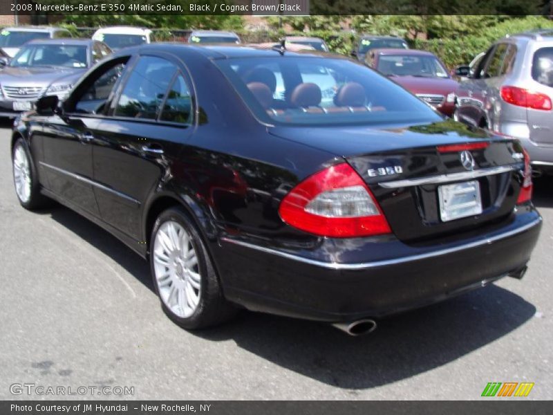 Black / Cognac Brown/Black 2008 Mercedes-Benz E 350 4Matic Sedan