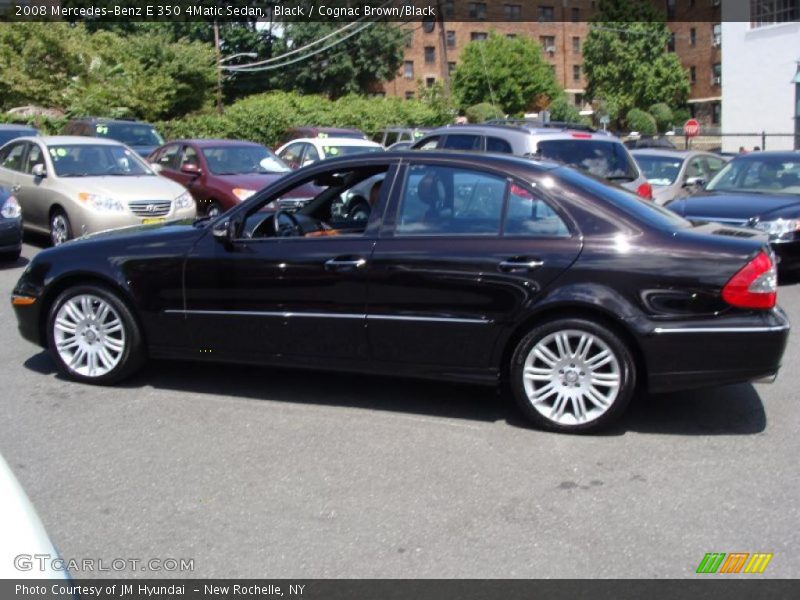 Black / Cognac Brown/Black 2008 Mercedes-Benz E 350 4Matic Sedan