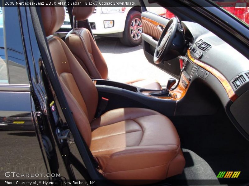 Black / Cognac Brown/Black 2008 Mercedes-Benz E 350 4Matic Sedan