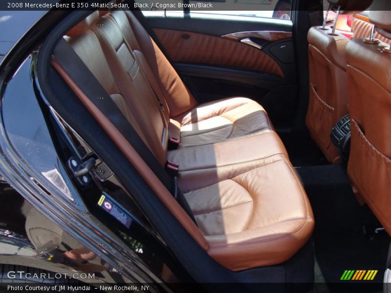 Black / Cognac Brown/Black 2008 Mercedes-Benz E 350 4Matic Sedan