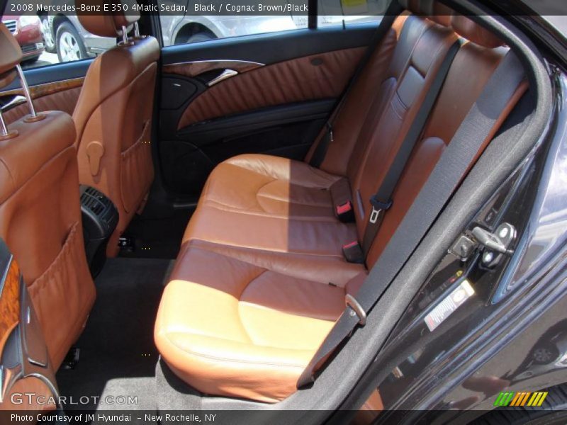 Black / Cognac Brown/Black 2008 Mercedes-Benz E 350 4Matic Sedan