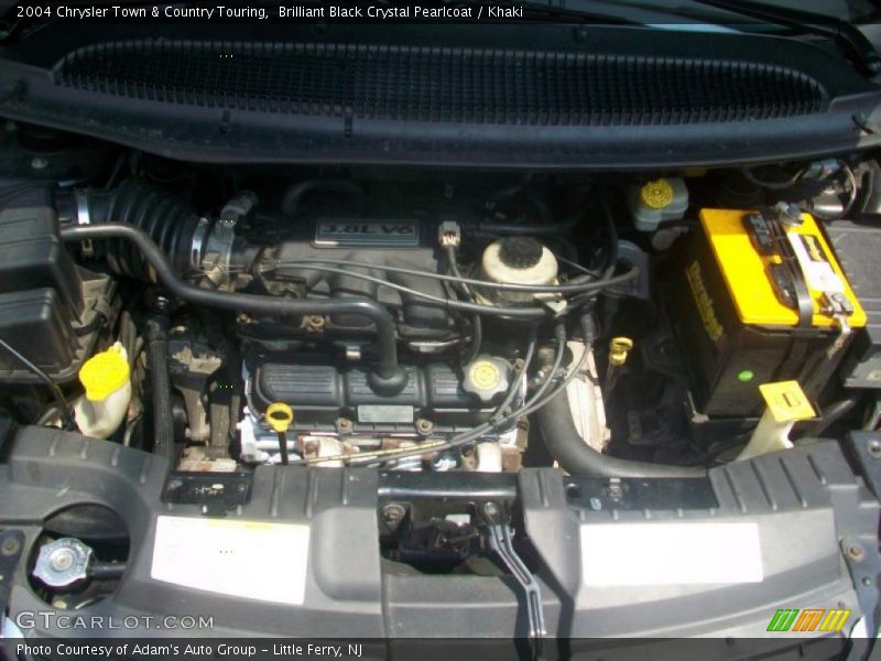 Brilliant Black Crystal Pearlcoat / Khaki 2004 Chrysler Town & Country Touring