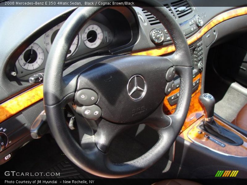 Black / Cognac Brown/Black 2008 Mercedes-Benz E 350 4Matic Sedan