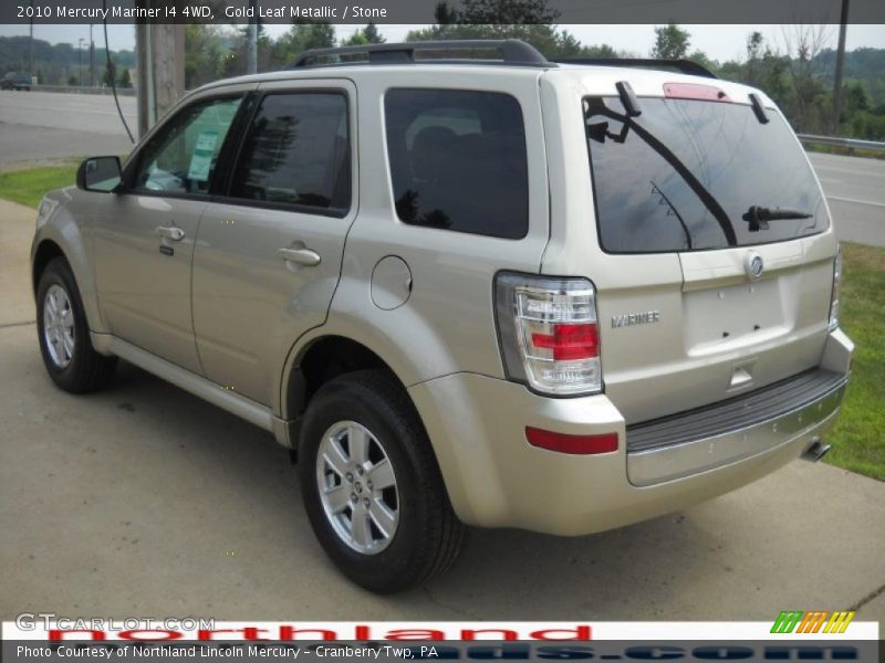 Gold Leaf Metallic / Stone 2010 Mercury Mariner I4 4WD