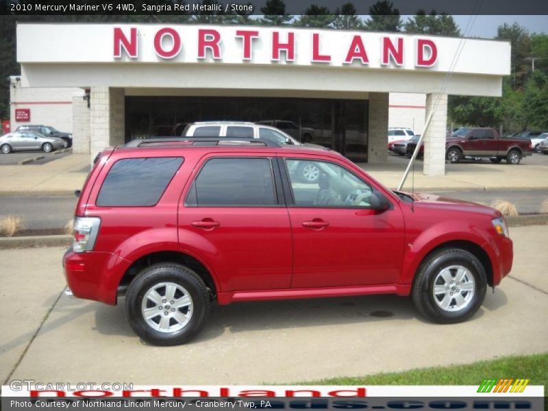 Sangria Red Metallic / Stone 2010 Mercury Mariner V6 4WD