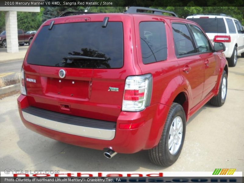 Sangria Red Metallic / Stone 2010 Mercury Mariner V6 4WD