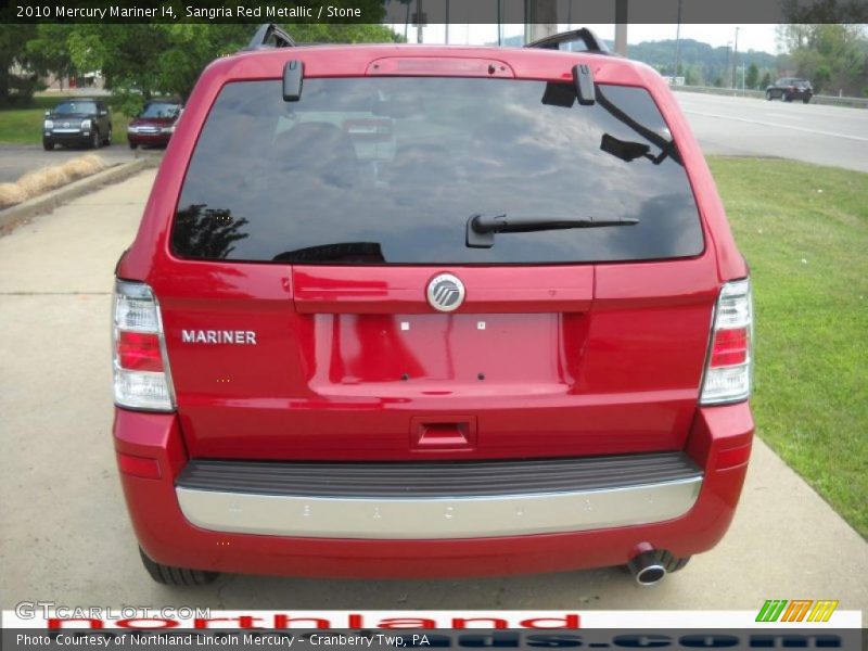Sangria Red Metallic / Stone 2010 Mercury Mariner I4