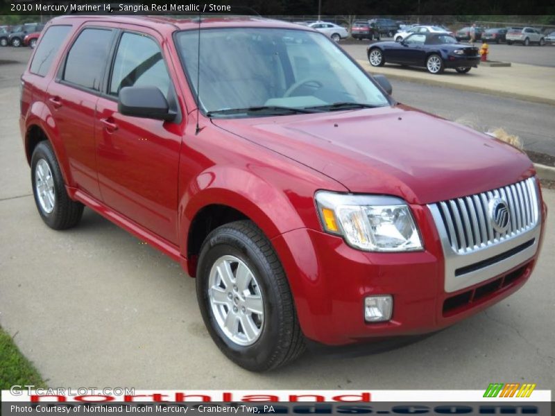 Sangria Red Metallic / Stone 2010 Mercury Mariner I4