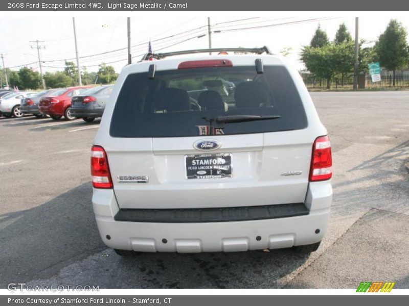 Light Sage Metallic / Camel 2008 Ford Escape Limited 4WD