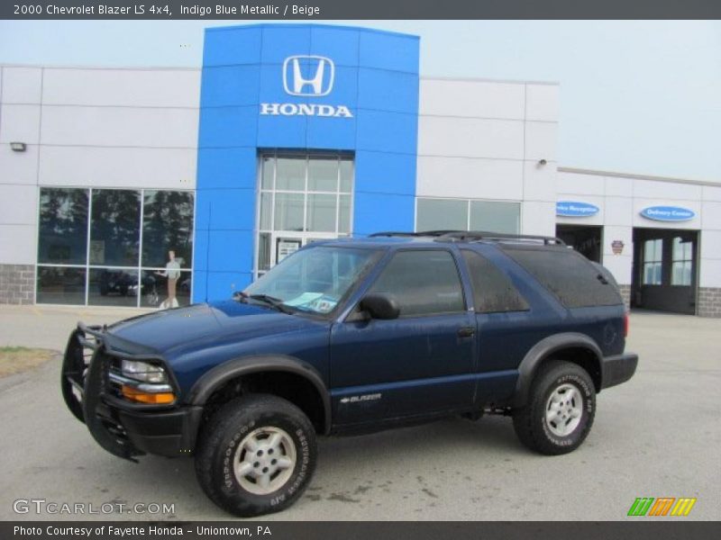 Indigo Blue Metallic / Beige 2000 Chevrolet Blazer LS 4x4