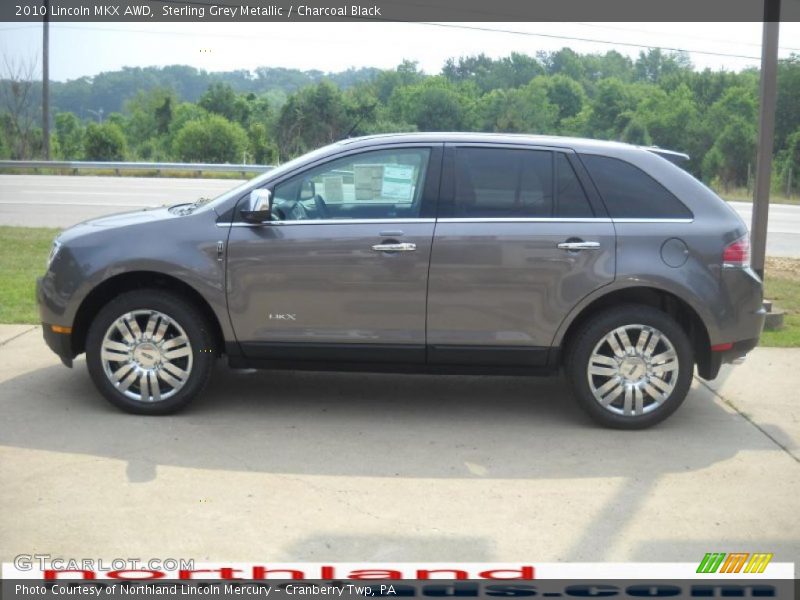 Sterling Grey Metallic / Charcoal Black 2010 Lincoln MKX AWD