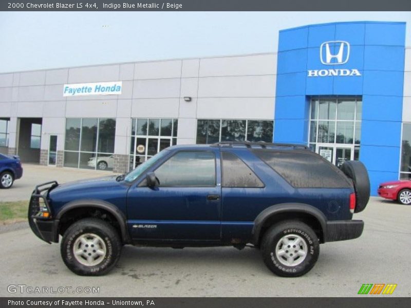 Indigo Blue Metallic / Beige 2000 Chevrolet Blazer LS 4x4