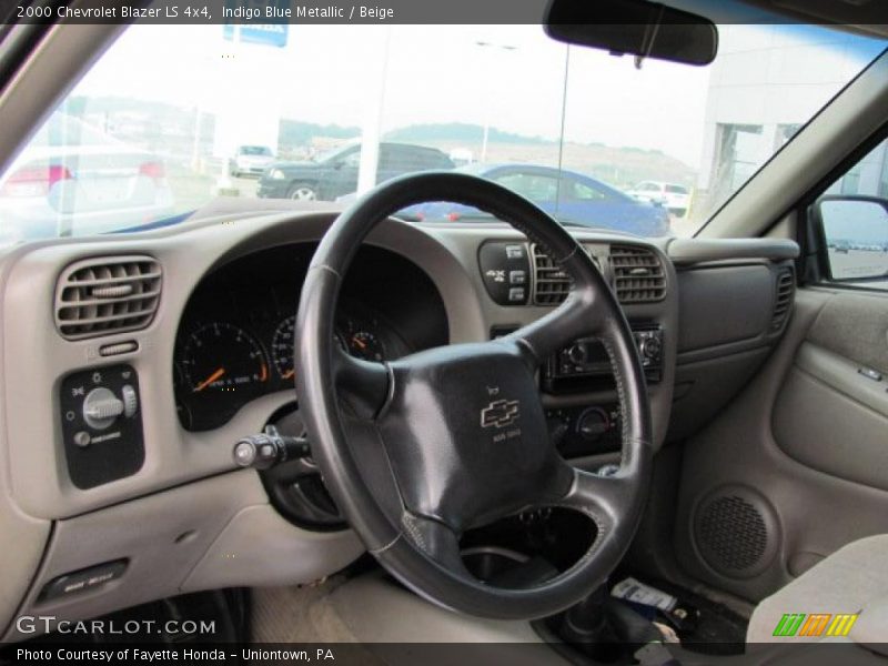 Indigo Blue Metallic / Beige 2000 Chevrolet Blazer LS 4x4