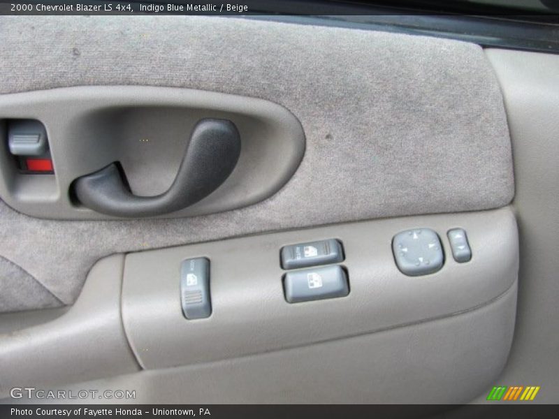 Indigo Blue Metallic / Beige 2000 Chevrolet Blazer LS 4x4
