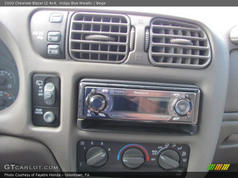 Indigo Blue Metallic / Beige 2000 Chevrolet Blazer LS 4x4