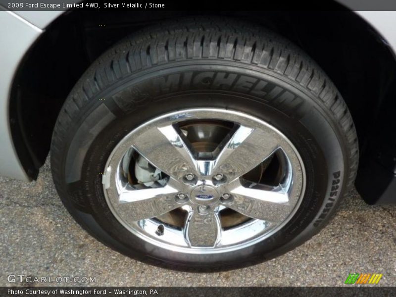 Silver Metallic / Stone 2008 Ford Escape Limited 4WD