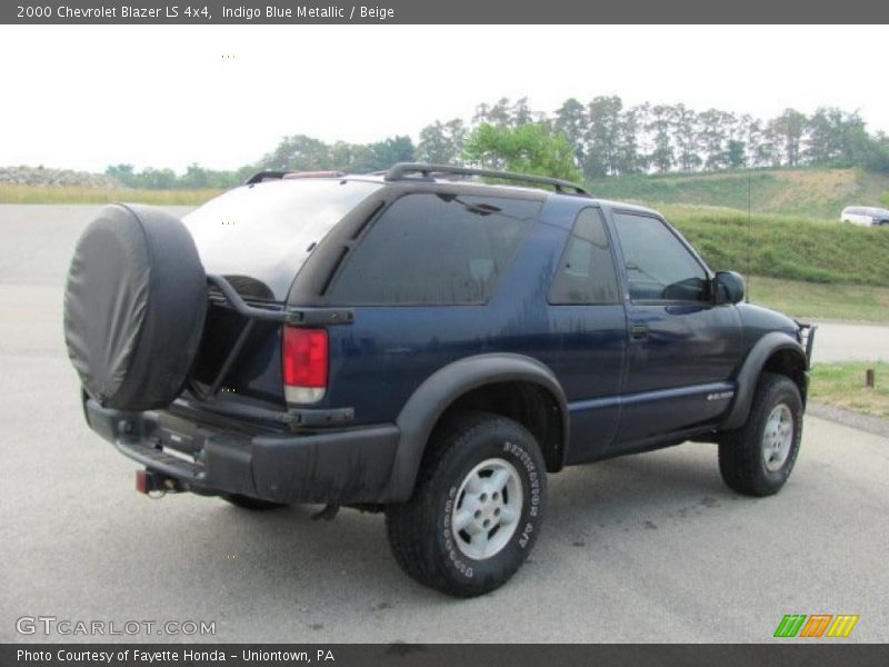Indigo Blue Metallic / Beige 2000 Chevrolet Blazer LS 4x4