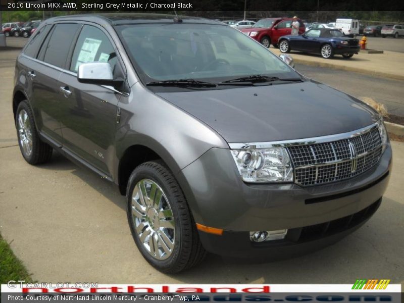 Sterling Grey Metallic / Charcoal Black 2010 Lincoln MKX AWD