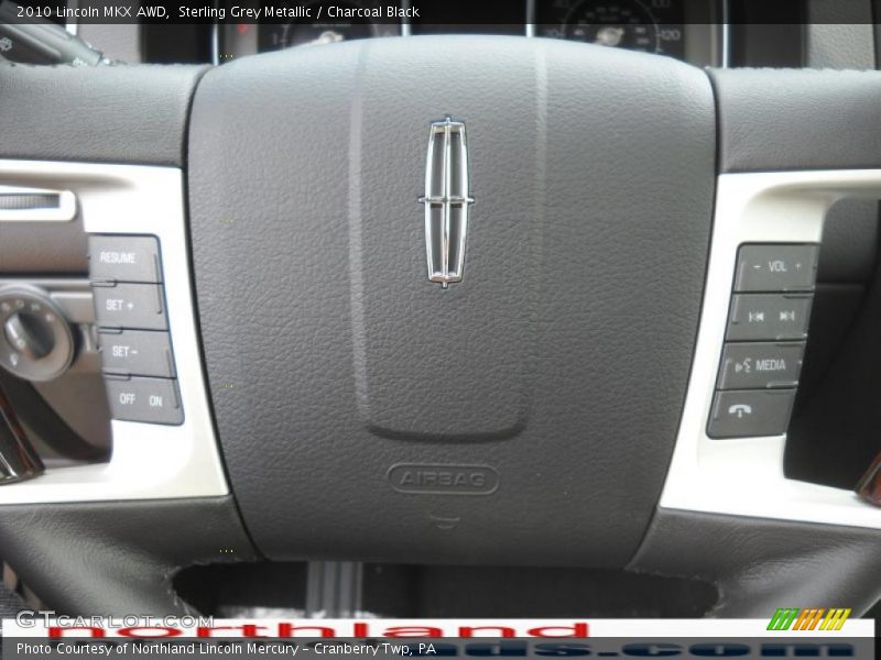 Sterling Grey Metallic / Charcoal Black 2010 Lincoln MKX AWD