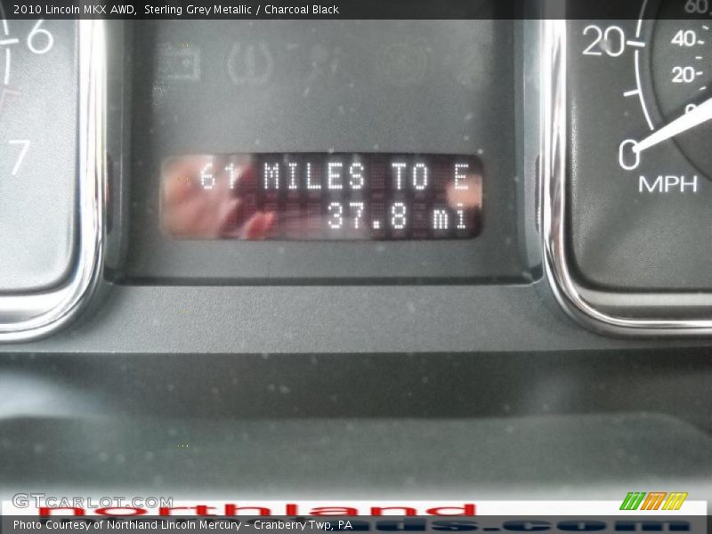 Sterling Grey Metallic / Charcoal Black 2010 Lincoln MKX AWD