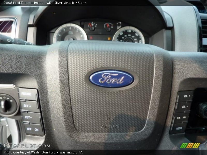 Silver Metallic / Stone 2008 Ford Escape Limited 4WD