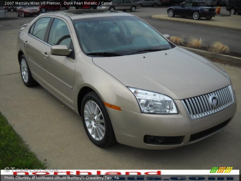 Dune Pearl Metallic / Camel 2007 Mercury Milan V6 Premier