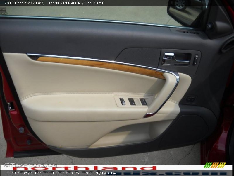 Sangria Red Metallic / Light Camel 2010 Lincoln MKZ FWD