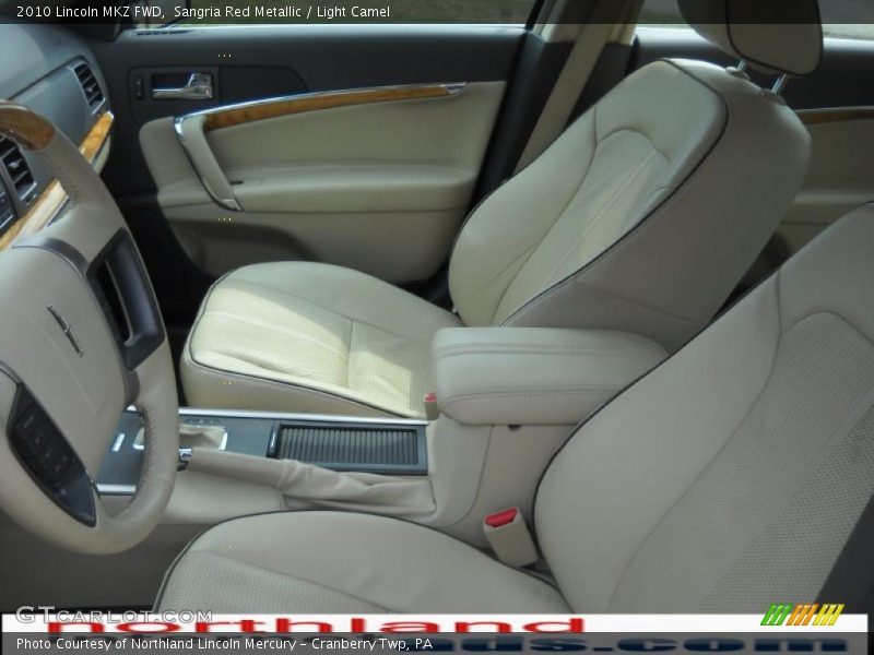 Sangria Red Metallic / Light Camel 2010 Lincoln MKZ FWD