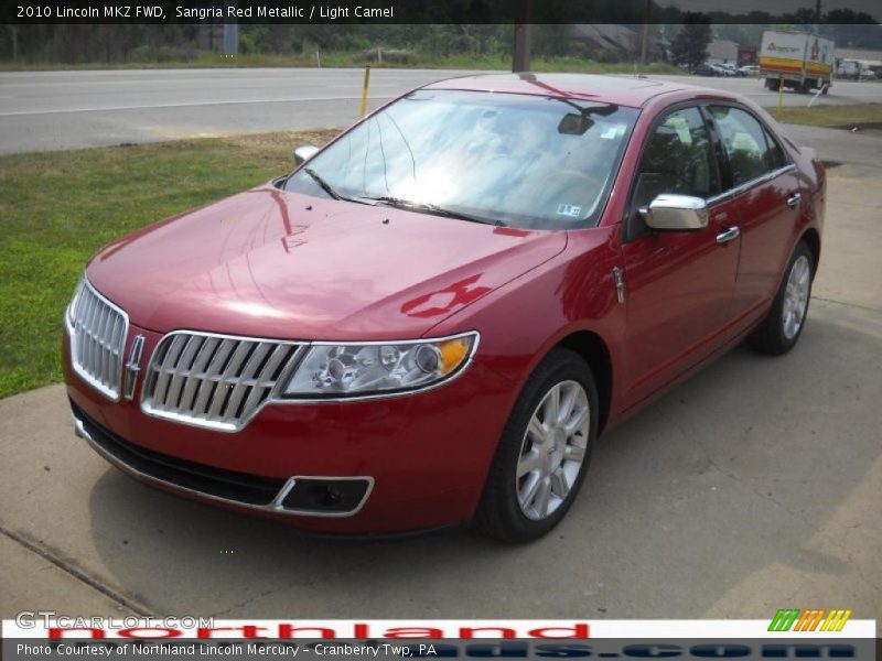 Sangria Red Metallic / Light Camel 2010 Lincoln MKZ FWD