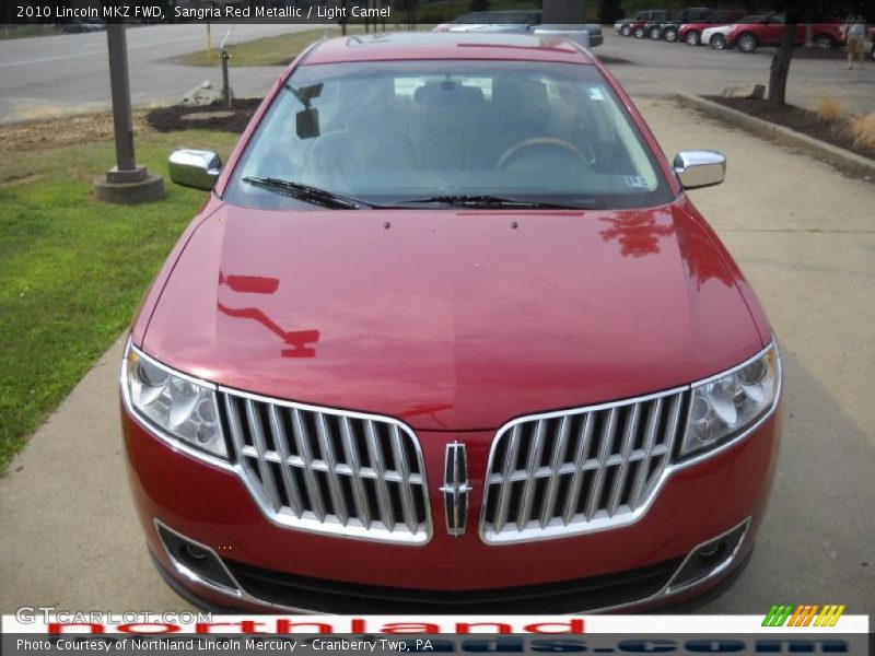 Sangria Red Metallic / Light Camel 2010 Lincoln MKZ FWD
