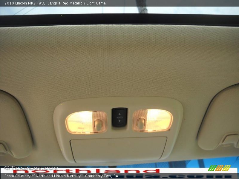 Sangria Red Metallic / Light Camel 2010 Lincoln MKZ FWD