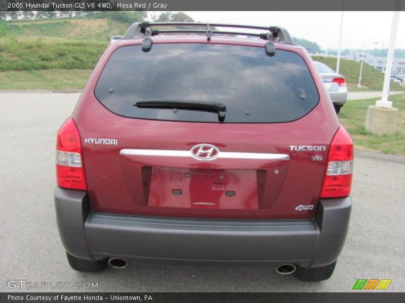 Mesa Red / Gray 2005 Hyundai Tucson GLS V6 4WD