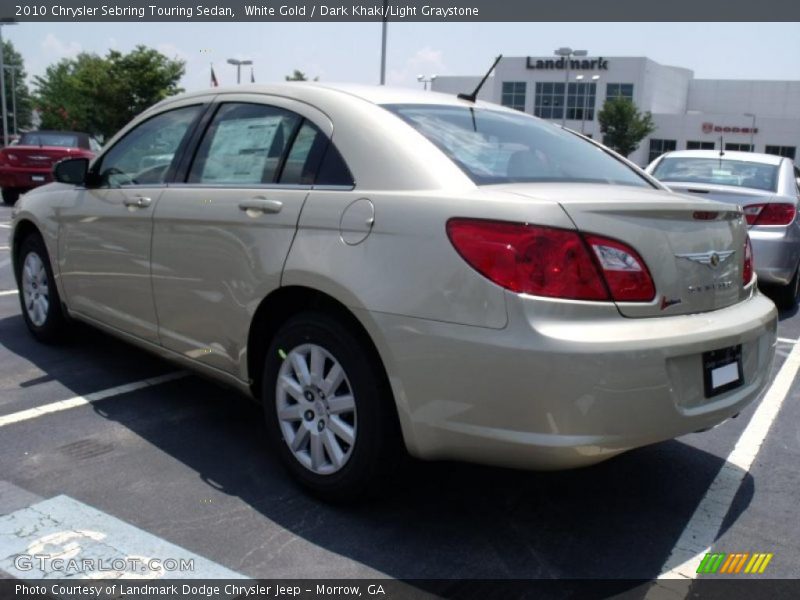 White Gold / Dark Khaki/Light Graystone 2010 Chrysler Sebring Touring Sedan