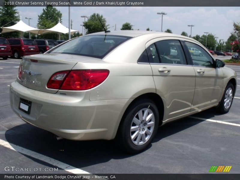 White Gold / Dark Khaki/Light Graystone 2010 Chrysler Sebring Touring Sedan