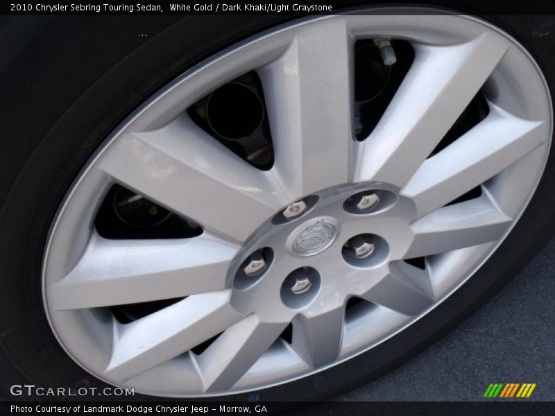 White Gold / Dark Khaki/Light Graystone 2010 Chrysler Sebring Touring Sedan