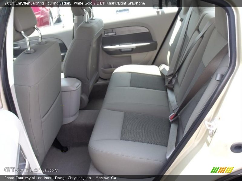 White Gold / Dark Khaki/Light Graystone 2010 Chrysler Sebring Touring Sedan