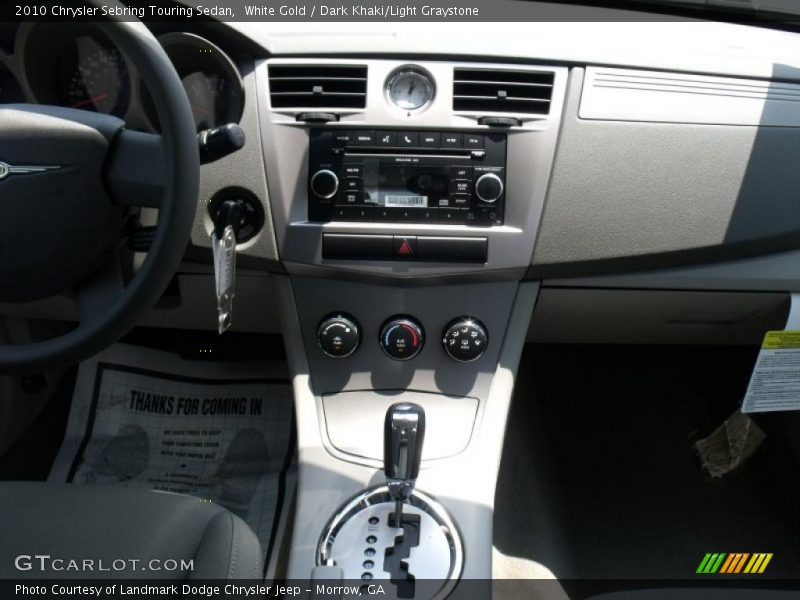 White Gold / Dark Khaki/Light Graystone 2010 Chrysler Sebring Touring Sedan