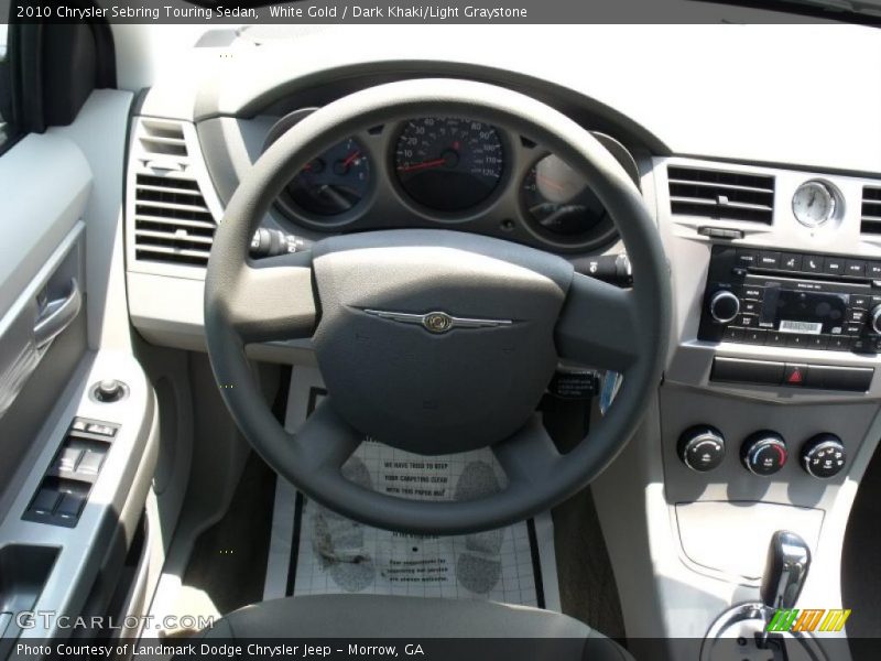 White Gold / Dark Khaki/Light Graystone 2010 Chrysler Sebring Touring Sedan