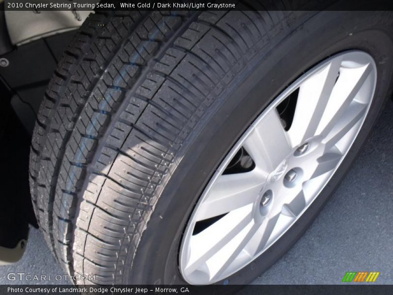 White Gold / Dark Khaki/Light Graystone 2010 Chrysler Sebring Touring Sedan