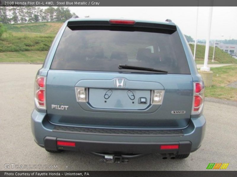 Steel Blue Metallic / Gray 2008 Honda Pilot EX-L 4WD