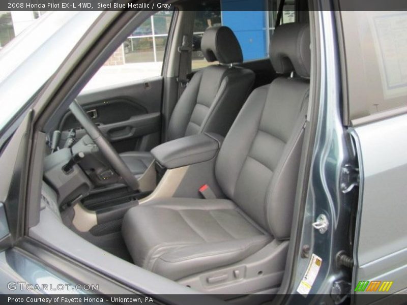 Steel Blue Metallic / Gray 2008 Honda Pilot EX-L 4WD