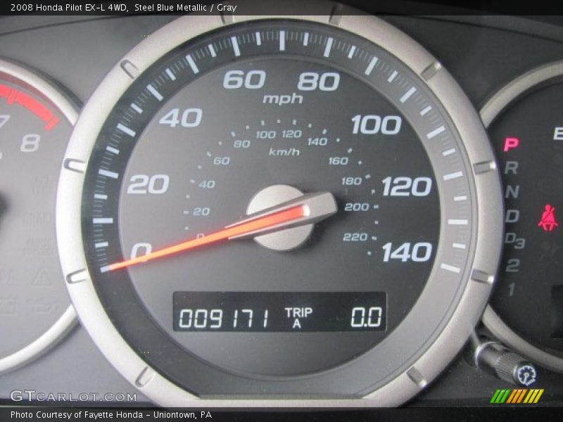 Steel Blue Metallic / Gray 2008 Honda Pilot EX-L 4WD