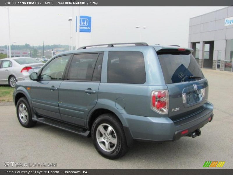 Steel Blue Metallic / Gray 2008 Honda Pilot EX-L 4WD