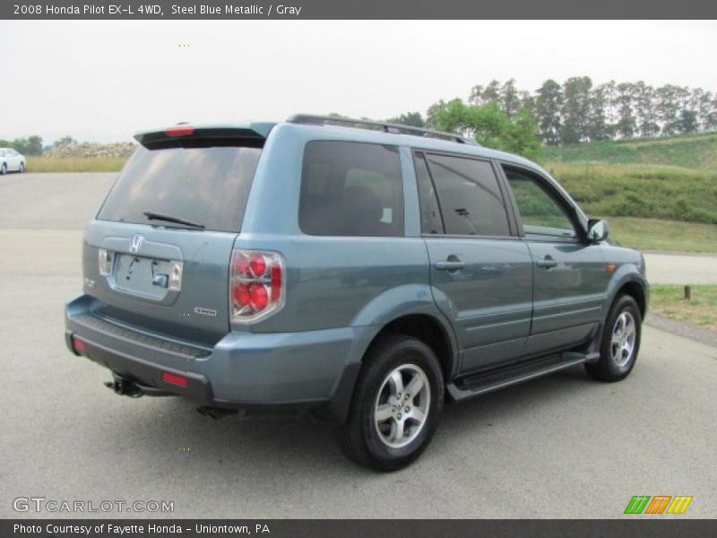 Steel Blue Metallic / Gray 2008 Honda Pilot EX-L 4WD