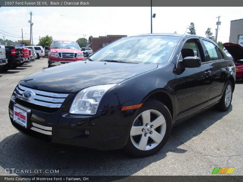 Black / Charcoal Black 2007 Ford Fusion SE V6