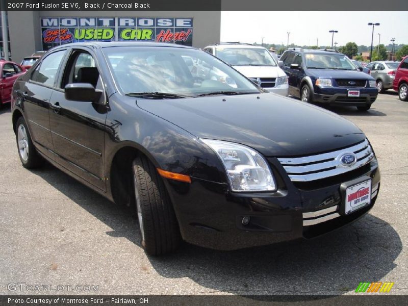 Black / Charcoal Black 2007 Ford Fusion SE V6